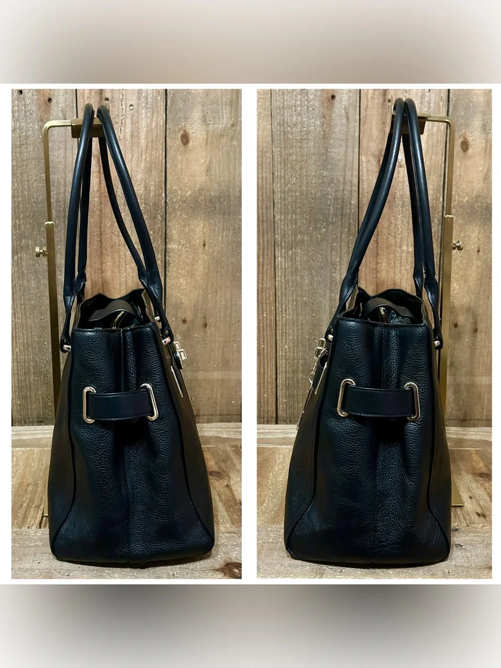 Coach. 5 Piece Set: Swagger Carryall & Free Watch, Wristlet, Scarf & Dust Bag. - Picture 7 of 16